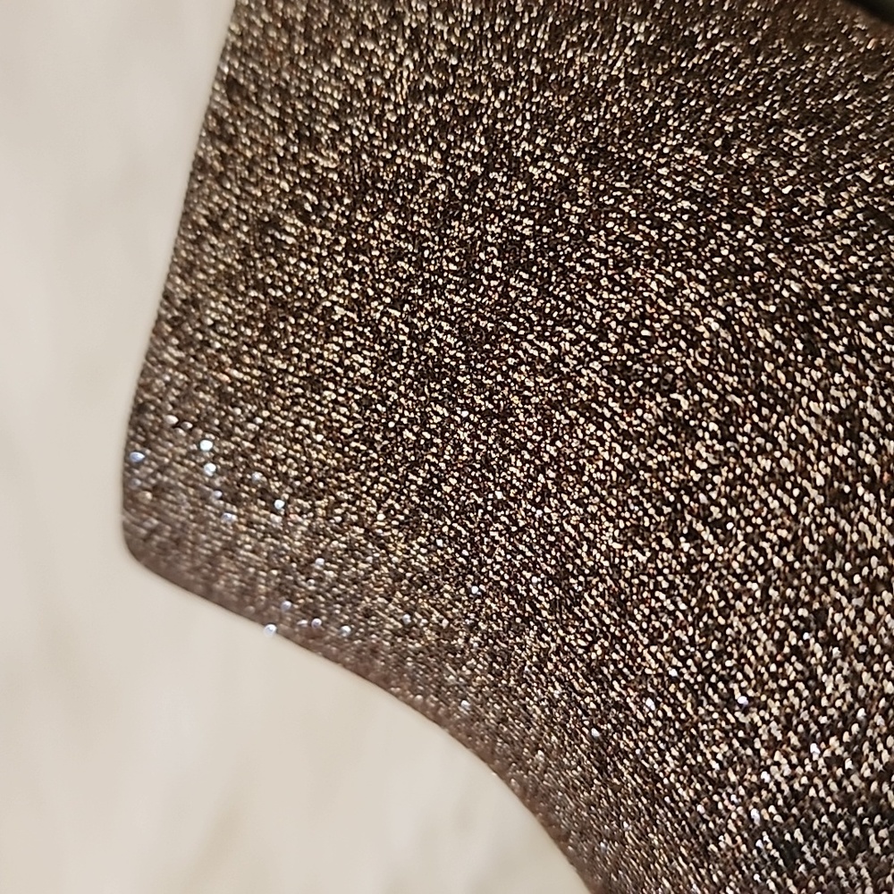 Calvin Klein Matos Open Toe Glitter Pump Heels Heel in Mahog Women's Size 9.5 - Picture 15 of 17